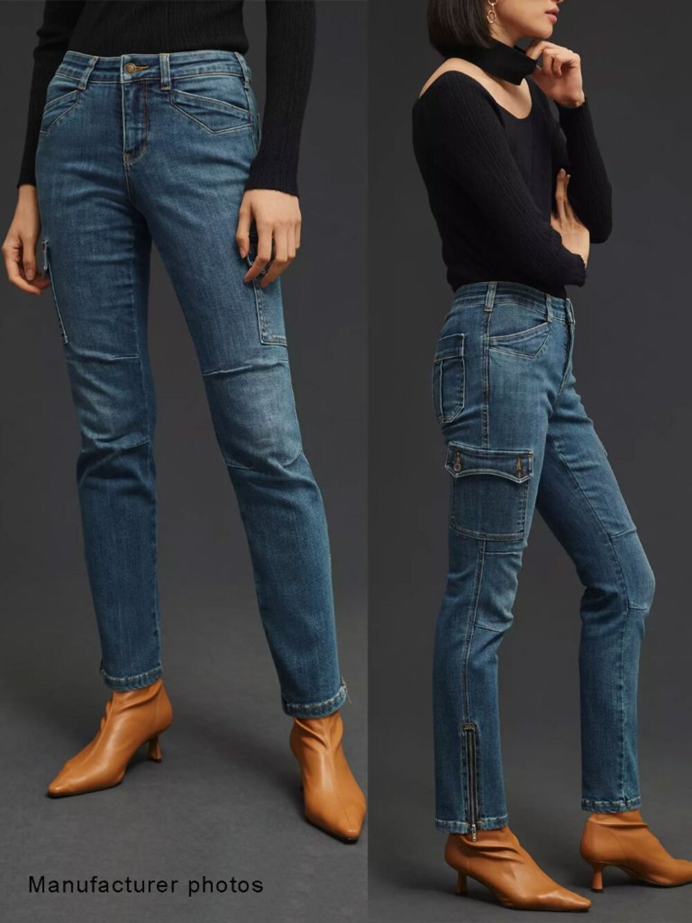 Anthropologie Pilcro Mid-Rise Slim Straight Cargo Jeans 30 TALL - Picture 12 of 12